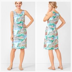 NEW Talbots Scenic Village Shift Dress Cliffside Seaside